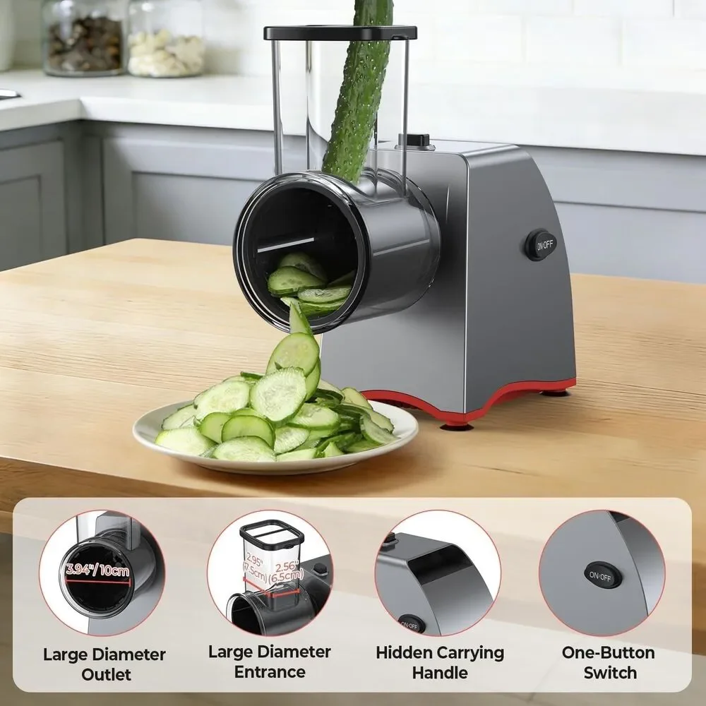 Electric Cheese Grater & Salad Maker Multi-Function 5 in 1 - New